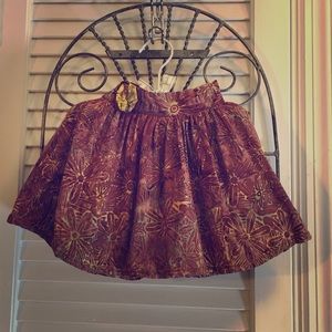 💜Floral Batik skirt